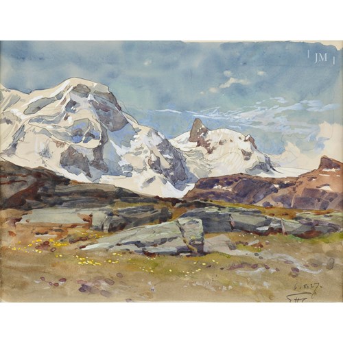 The Breithorn and Klein Matterhorn, Zermatt, Switzerland